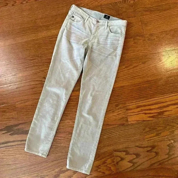 Adriano Goldschmeid AG Prima Ankle Cigarette Ankle Corduroy Skinny Jean Size 27 - Picture 2 of 11
